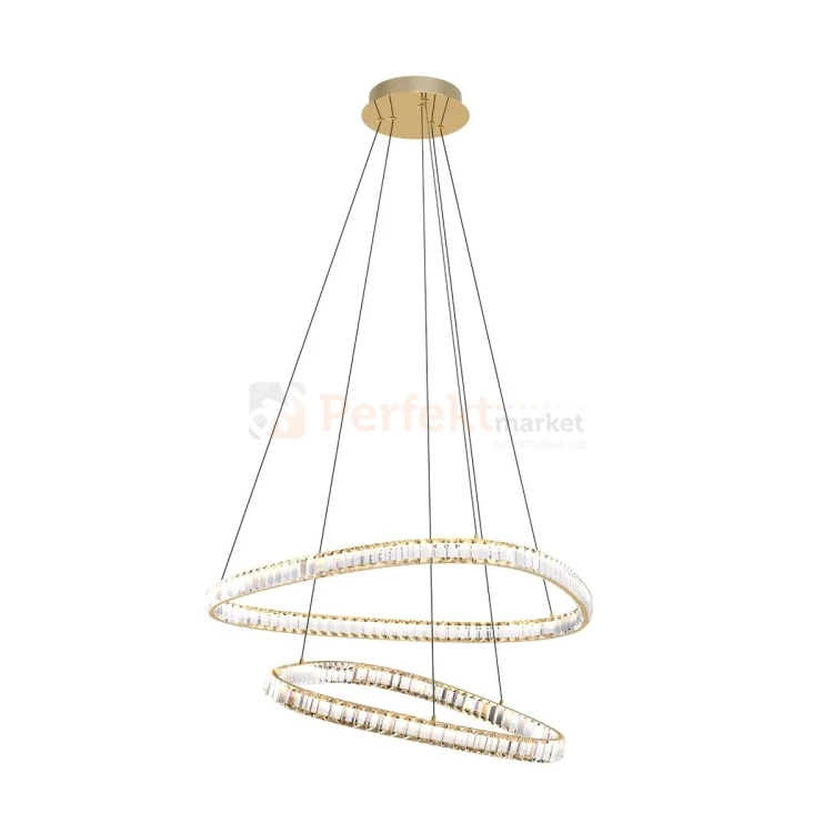 Lampa wisząca złota glamour ATHESA kryształ CCT Zuma Line MD3169-2-3GT perfektmarket.webp