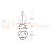 Lampa wisząca złota glamour ATHESA kryształ CCT Zuma Line MD3169-2-3GT wymiary perfektmarket.webp
