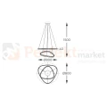 Lampa wisząca złota glamour ATHESA kryształ CCT Zuma Line MD3169-2-3GT wymiary perfektmarket.webp