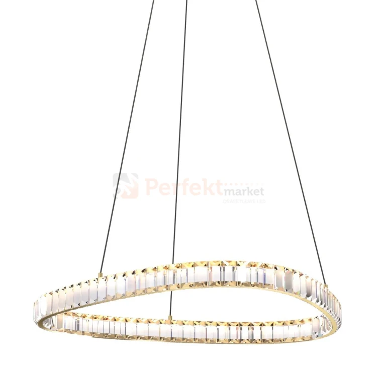 Lampa wisząca złota glamour ATHESA kryształ CCT 26W Zuma Line MD3169-1-3GT detail perfektmarket.webp