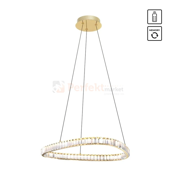 Lampa wisząca złota glamour ATHESA kryształ CCT 26W Zuma Line MD3169-1-3GT icon perfektmarket.webp