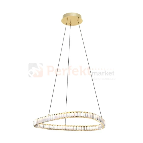 Lampa wisząca złota glamour ATHESA kryształ CCT 26W Zuma Line MD3169-1-3GT perfektmarket.webp