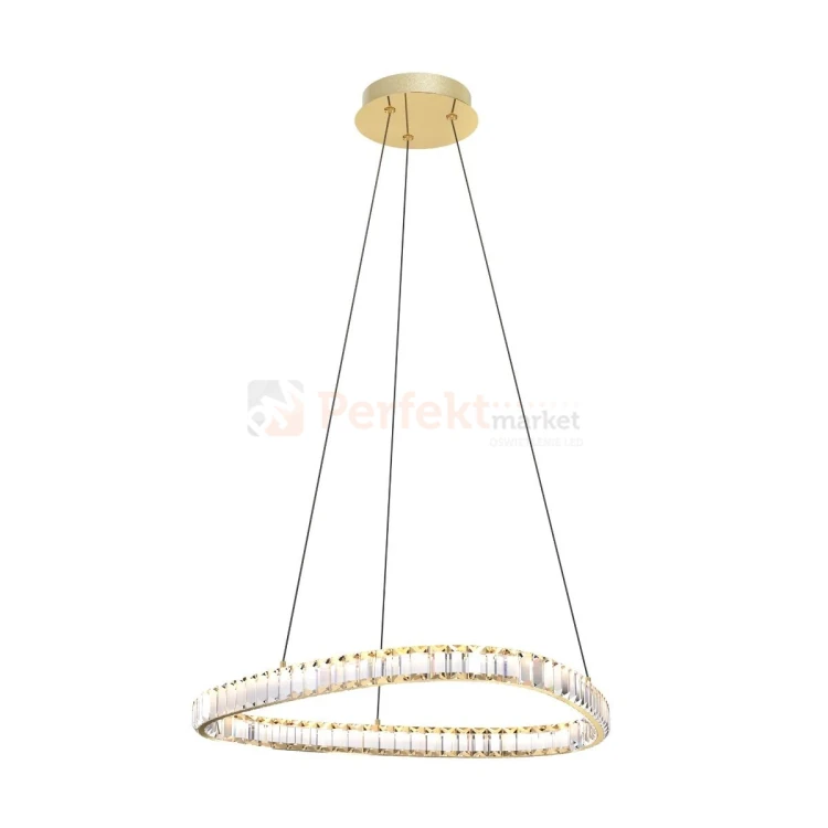 Lampa wisząca złota glamour ATHESA kryształ CCT 26W Zuma Line MD3169-1-3GT perfektmarket.webp