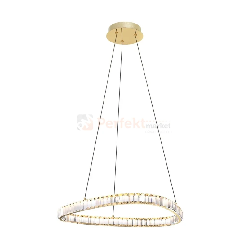 Lampa wisząca złota glamour ATHESA kryształ CCT 26W Zuma Line MD3169-1-3GT wymiary perfektmarket.webp