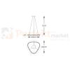 Lampa wisząca złota glamour ATHESA kryształ CCT 26W Zuma Line MD3169-1-3GT wymiary perfektmarket.webp