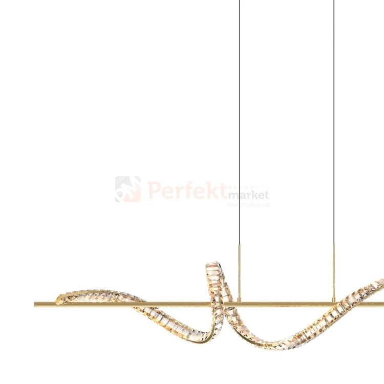 Lampa wisząca złota glamour ATHESA kryształ CCT 26W Zuma Line MD3170-1-3GT 1 perfektmarket.webp