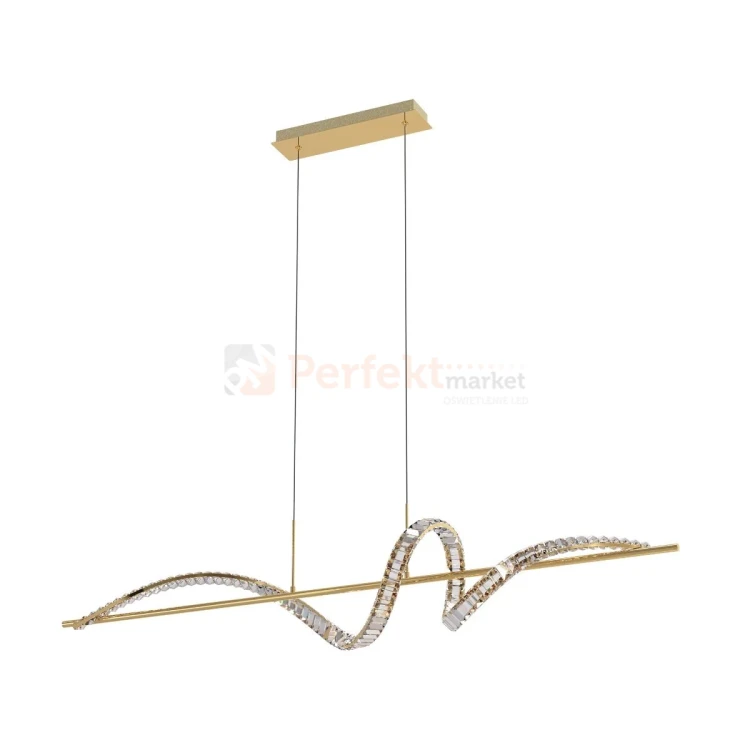 Lampa wisząca złota glamour ATHESA kryształ CCT 26W Zuma Line MD3170-1-3GT 2 perfektmarket.webp