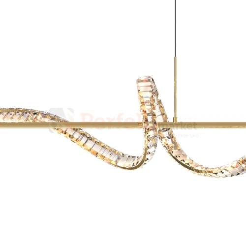 Lampa wisząca złota glamour ATHESA kryształ CCT 26W Zuma Line MD3170-1-3GT detail perfektmarket.webp
