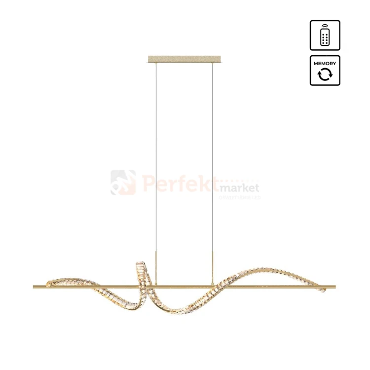 Lampa wisząca złota glamour ATHESA kryształ CCT 26W Zuma Line MD3170-1-3GT icon perfektmarket.webp