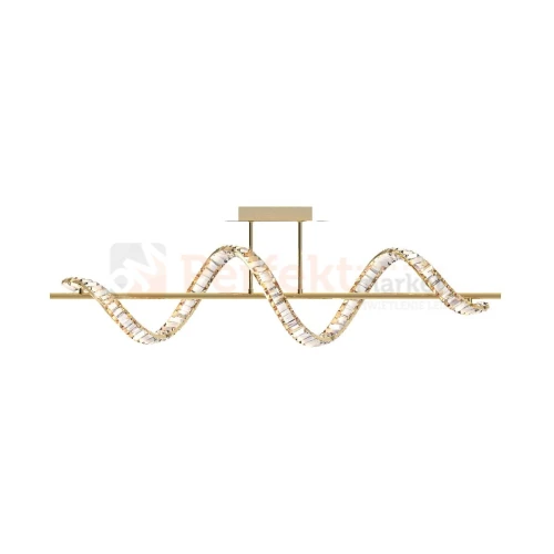 Lampa sufitowa złota glamour ATHESA kryształ CCT 26W Zuma Line MX3170-1-3GT  perfektmarket.webp