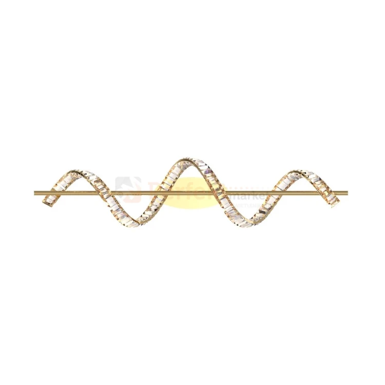 Lampa sufitowa złota glamour ATHESA kryształ CCT 26W Zuma Line MX3170-1-3GT 2 perfektmarket.webp