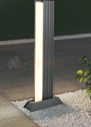 Lampa ogrodowa stojąca MARIZA antracyt słupek LED 100 cm TRIO 447060142 aranżacja perfektmarket.webp