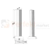 Lampa ogrodowa stojąca MARIZA antracyt słupek LED 100 cm TRIO 447060142 wymiary perfektmarket.webp