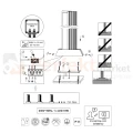 Lampa ogrodowa stojąca MARIZA antracyt słupek LED 100 cm TRIO 447060142 montaż perfektmarket.webp