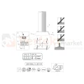 Lampa ogrodowa stojąca MARIZA antracyt słupek LED 50 cm TRIO 547060142  montaż instrukcja perfektmarket.webp