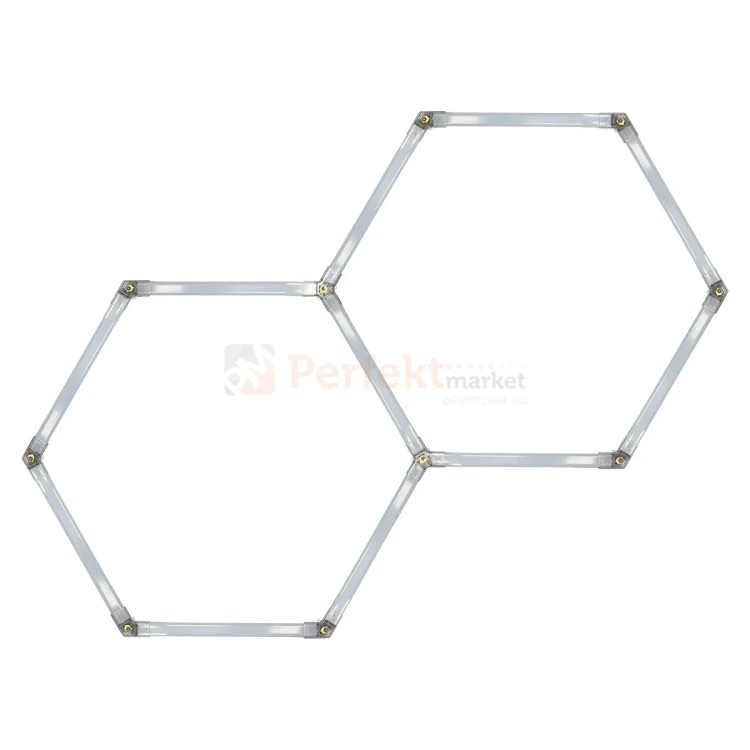 Lampa hexagon LED Geometric System 2 lampa detailingowa LED LP-0109 2C 4K 2 perfekmarket.webp