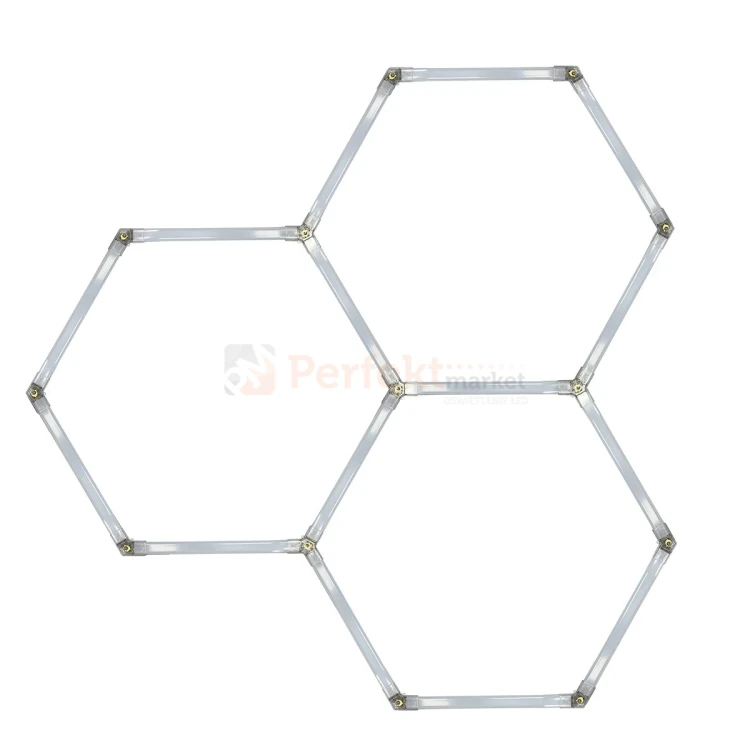Lampa hexagon LED Geometric System 3 lampa detailingowa LED LP-0109 3C 4K 1 perfekmarket.webp
