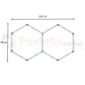 Lampa hexagon LED Geometric System 2 lampa detailingowa LED LP-0109 2C 4K 2 wymiary perfekmarket.webp