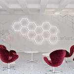 Lampa hexagon LED Geometric System 5 lampa detailingowa LED LP-0109 5C 4K aranżacja 2 perfekmarket.webp