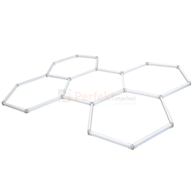 Lampa hexagon LED Geometric System 5 lampa detailingowa LED LP-0109 5C 4K 4 perfekmarket.webp