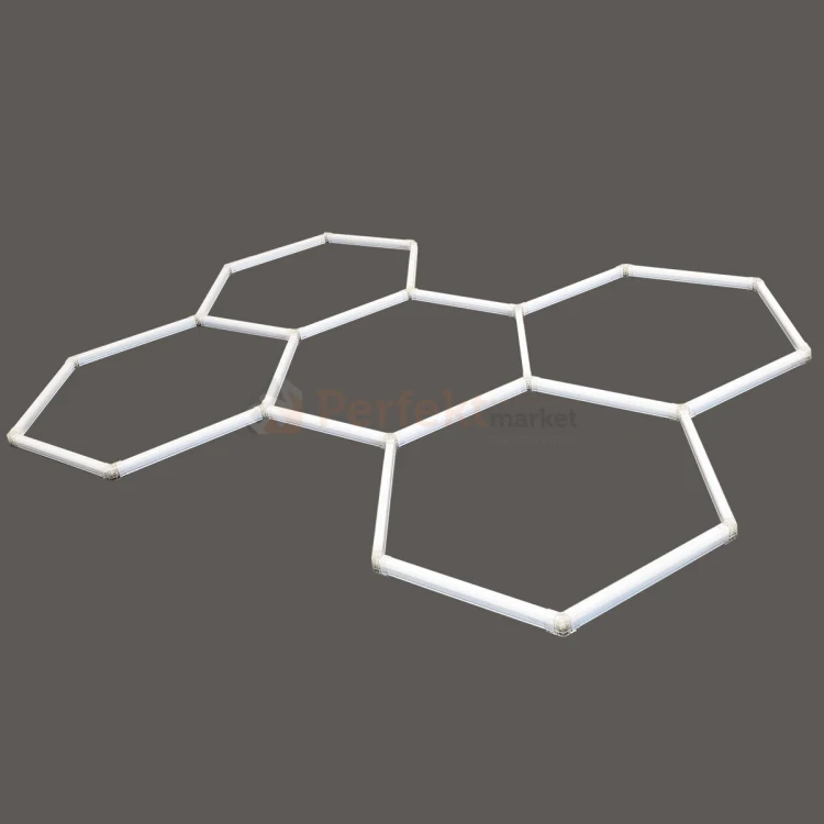 Lampa hexagon LED Geometric System 5 lampa detailingowa LED LP-0109 5C 4K perfekmarket.webp