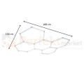 Lampa hexagon LED Geometric System 5 lampa detailingowa LED LP-0109 5C 4K wymiary 2 perfekmarket.webp