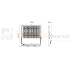profesjonalny naświetlacz LED line PRIME Floodlight 400W 56000lm na boiska orliki wymiary perfektmarket.webp