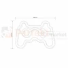 Neon LED lampa ścienna kinkiet NEON PAD joystick USB A AA wymiary perfektmarket.webp