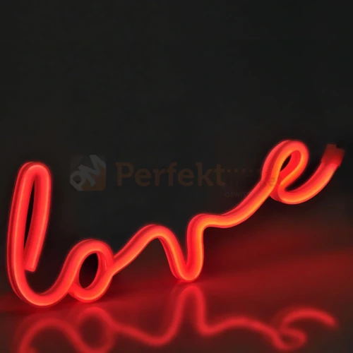 Neon LED lampa ścienna kinkiet NEON LOVE miłość USB A AA 3 perfektmarket.webp