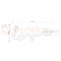 Neon LED lampa ścienna kinkiet NEON LOVE miłość USB A AA wymiary perfektmarket.webp
