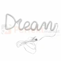 Neon LED lampa ścienna kinkiet NEON DREAM marzenie USB A AA 1 perfektmarket.webp