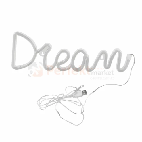Neon LED lampa ścienna kinkiet NEON DREAM marzenie USB A AA 1 perfektmarket.webp