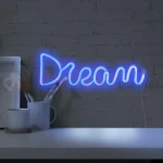 Neon LED lampa ścienna kinkiet NEON DREAM marzenie USB A AA 3 perfektmarket.webp