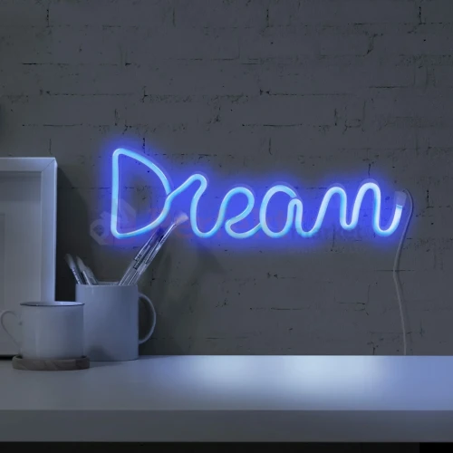 Neon LED lampa ścienna kinkiet NEON DREAM marzenie USB A AA 3 perfektmarket.webp