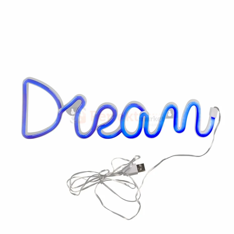 Neon LED lampa ścienna kinkiet NEON DREAM marzenie USB A AA perfektmarket.webp