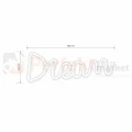 Neon LED lampa ścienna kinkiet NEON DREAM marzenie USB A AA wymiary perfektmarket.webp