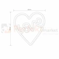 Neon LED lampa ścienna kinkiet NEON serce LOVE USB A AAA wymiary perfektmarket.webp