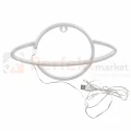 Neon LED lampa ścienna kinkiet NEON planeta USB A AA 1 perfektmarket.webp