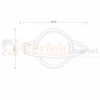 Neon LED lampa ścienna kinkiet NEON planeta USB A AA koszyk na wymiary perfektmarket.webp