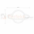 Neon LED lampa ścienna kinkiet NEON planeta USB A AA koszyk na wymiary perfektmarket.webp
