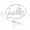 Neon LED lampa ścienna kinkiet NEON  HELLO USB A AA 1 perfektmarket.webp