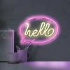 Neon LED lampa ścienna kinkiet NEON  HELLO USB A AA 2 perfektmarket.webp