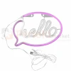 Neon LED lampa ścienna kinkiet NEON  HELLO USB A AA perfektmarket.webp