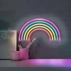 Neon LED lampa ścienna kinkiet NEON  TĘCZA USB A AA 2 perfektmarket.webp