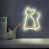 Neon LED lampa ścienna kinkiet NEON KOT USB A AA 2 perfektmarket.webp