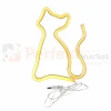Neon LED lampa ścienna kinkiet NEON KOT USB A AA perfektmarket.webp