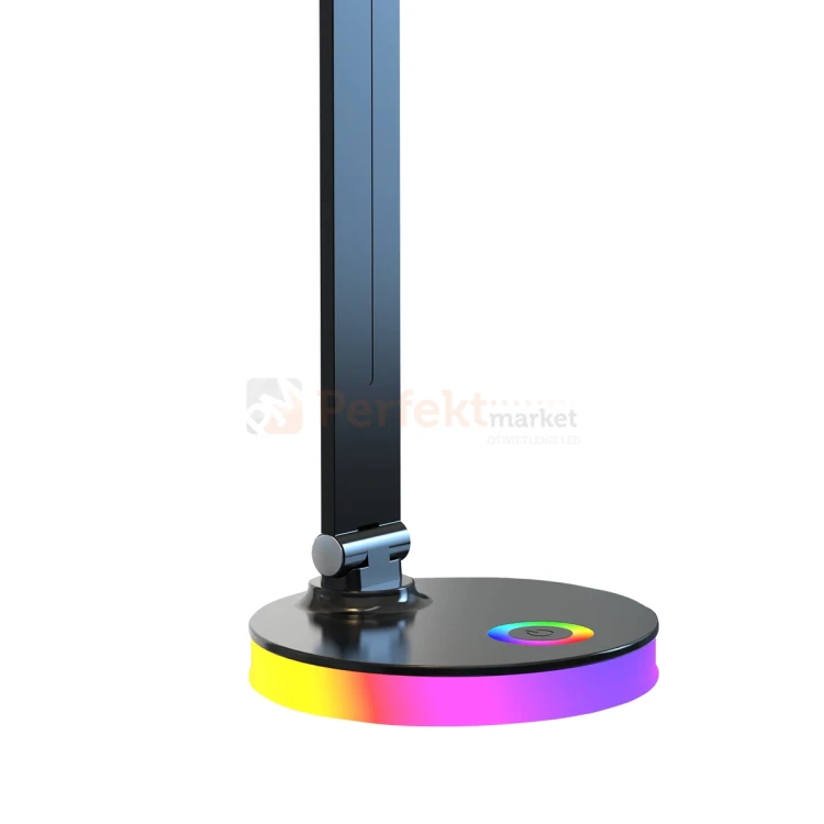 Lampka biurkowa LED czarna RGB CCT SM-606 1 perfektmarket.webp