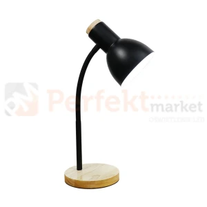 Lampka biurkowa LED czarna SM-W02 klasyczna E27 Zuma Line