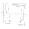 Lampka biurkowa LED czarna CCT SM-612-BL Zuma Line wymiary perfektmarket.webp