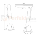 Lampka biurkowa LED czarna CCT SM-612-BL Zuma Line wymiary perfektmarket.webp